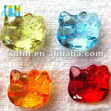 transparent kitty cat acrylic beads wholesale